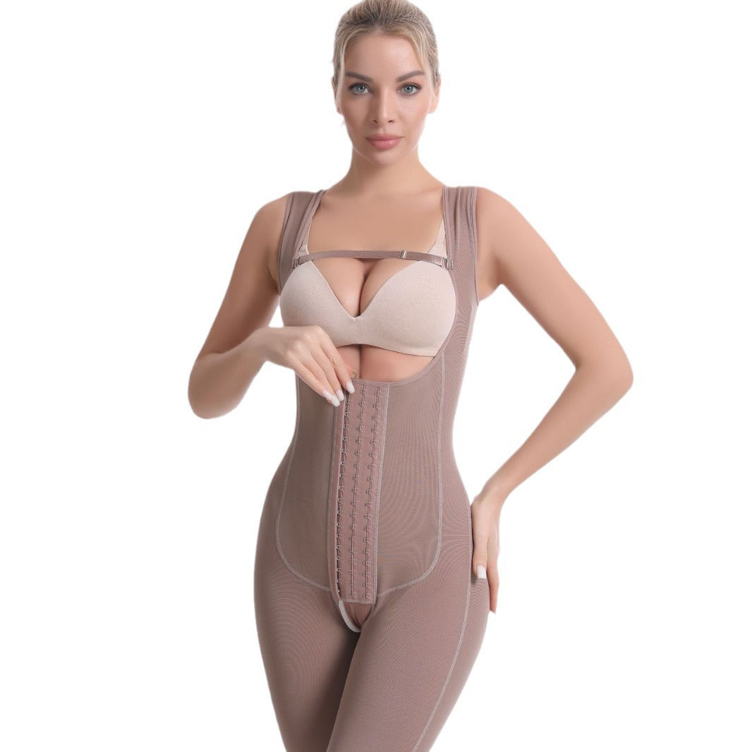 Waist Girdling Belly Contraction Corset One-piece