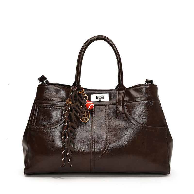 Retro Women's Large-capacity Shoulder Messenger Bag