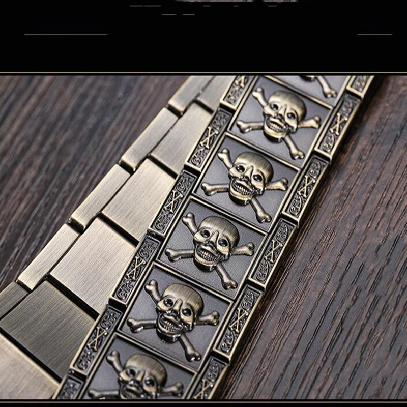 Skeleton Metal Belt Casual Versatile Punk Motorcycle Waist