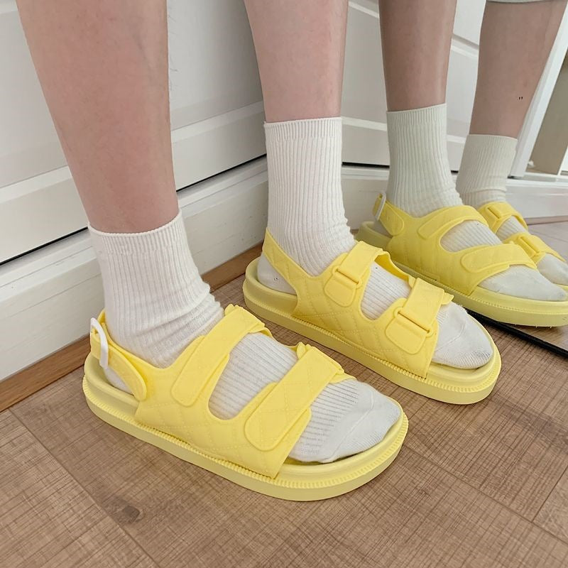 Sandals Fairy-Style Flat Roman Shoes For Beach Vacation And Students