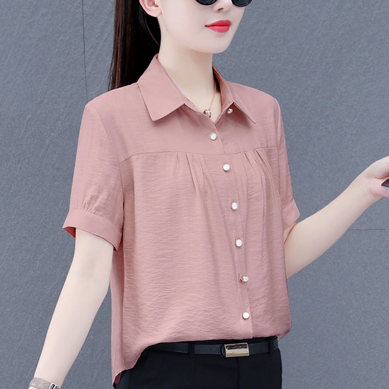 Casual Middle-aged Mom Long Sleeve Shirt