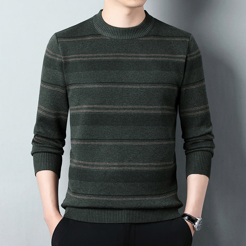 Men's Knitwear Middle-aged Casual Round Neck