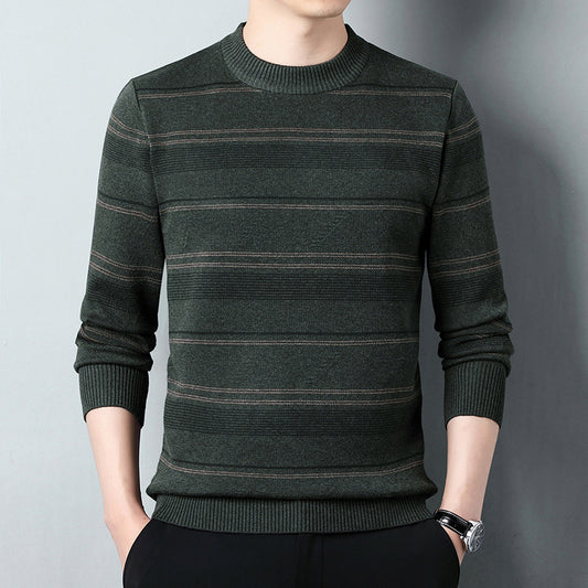 Men's Knitwear Middle-aged Casual Round Neck