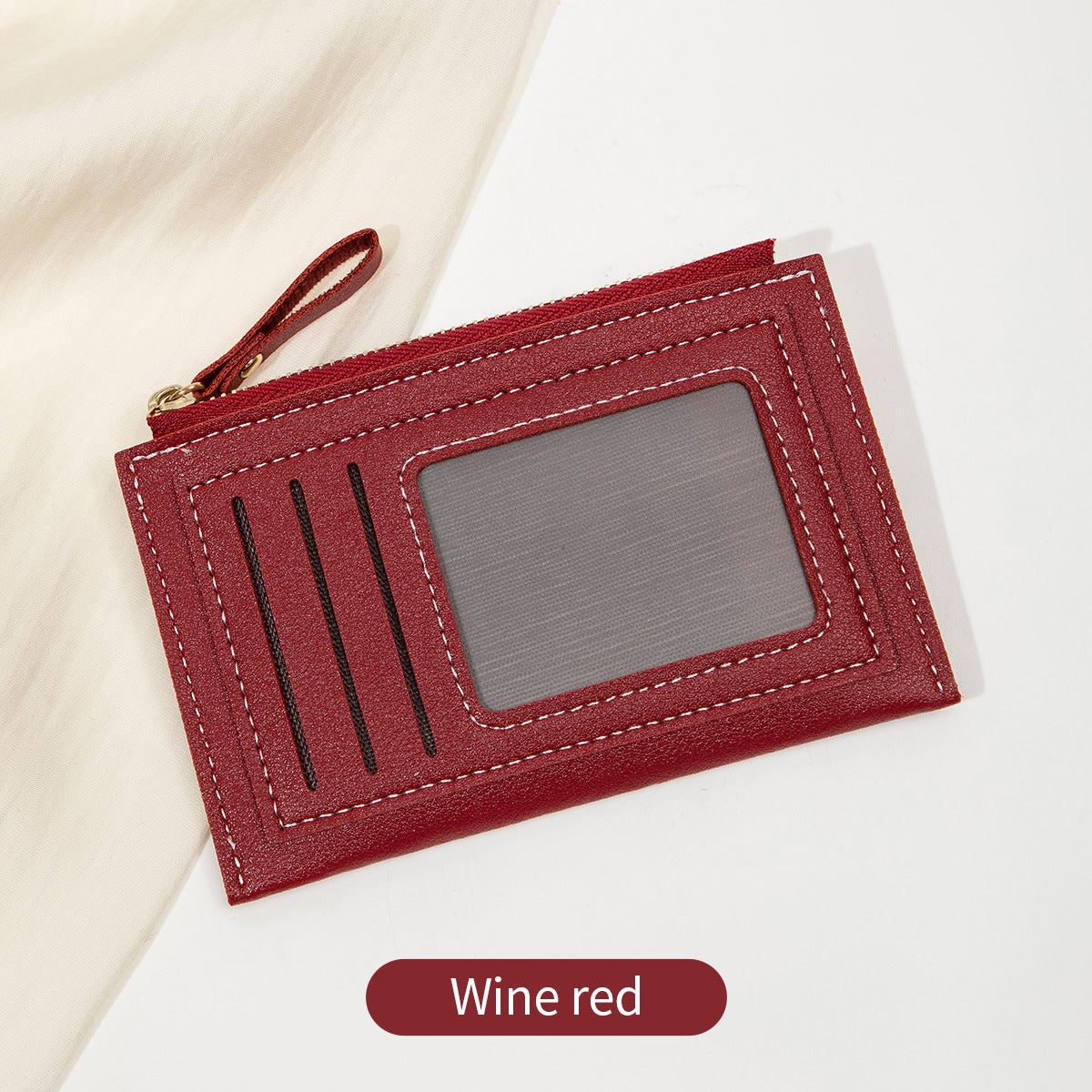 Lightweight Ultra-thin Korean Fashion Zipper Women's Short Wallet