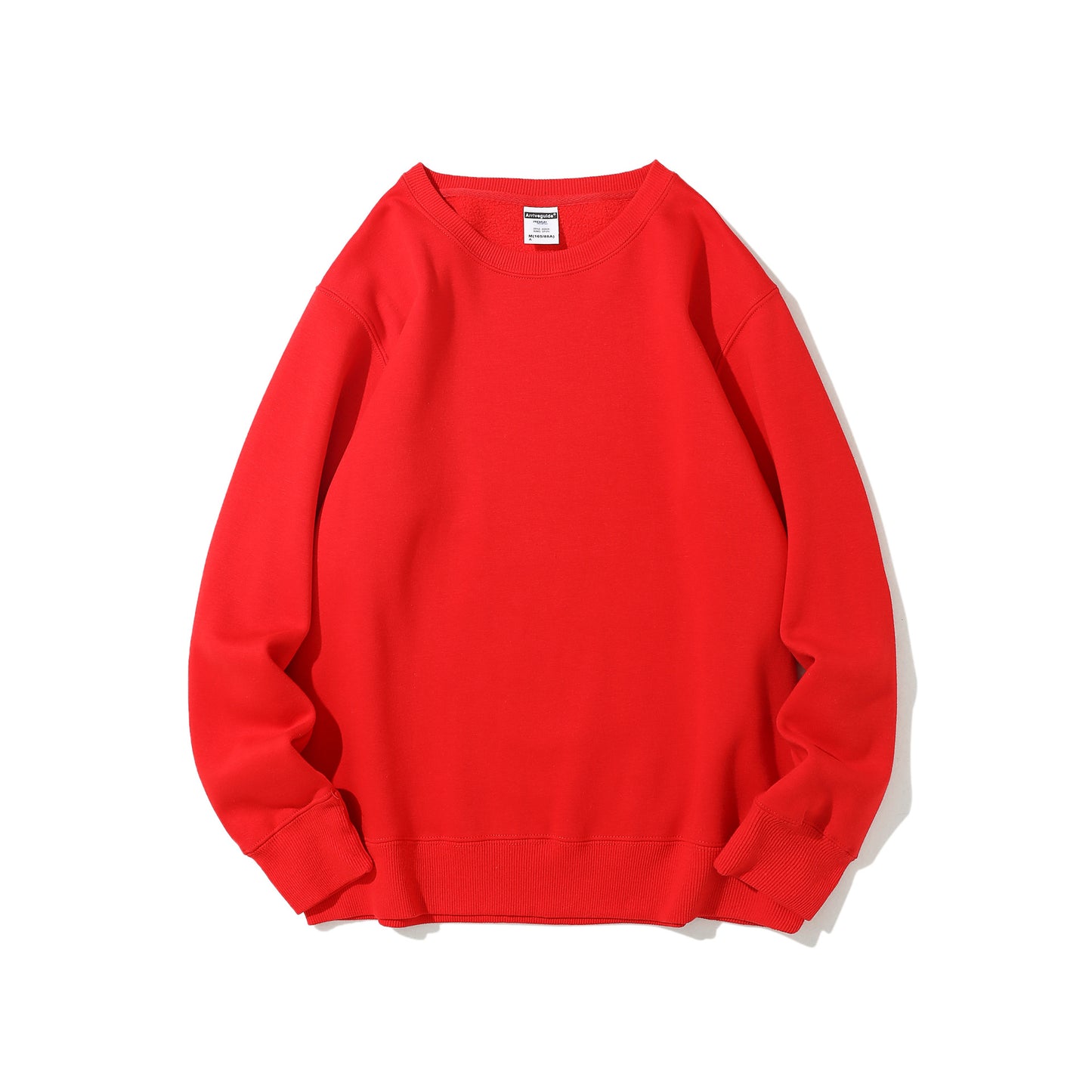 Polar Fleece Rund Hals Sweater Fleeceforet Let Board Candy Color Langærmet Tykket Frakke