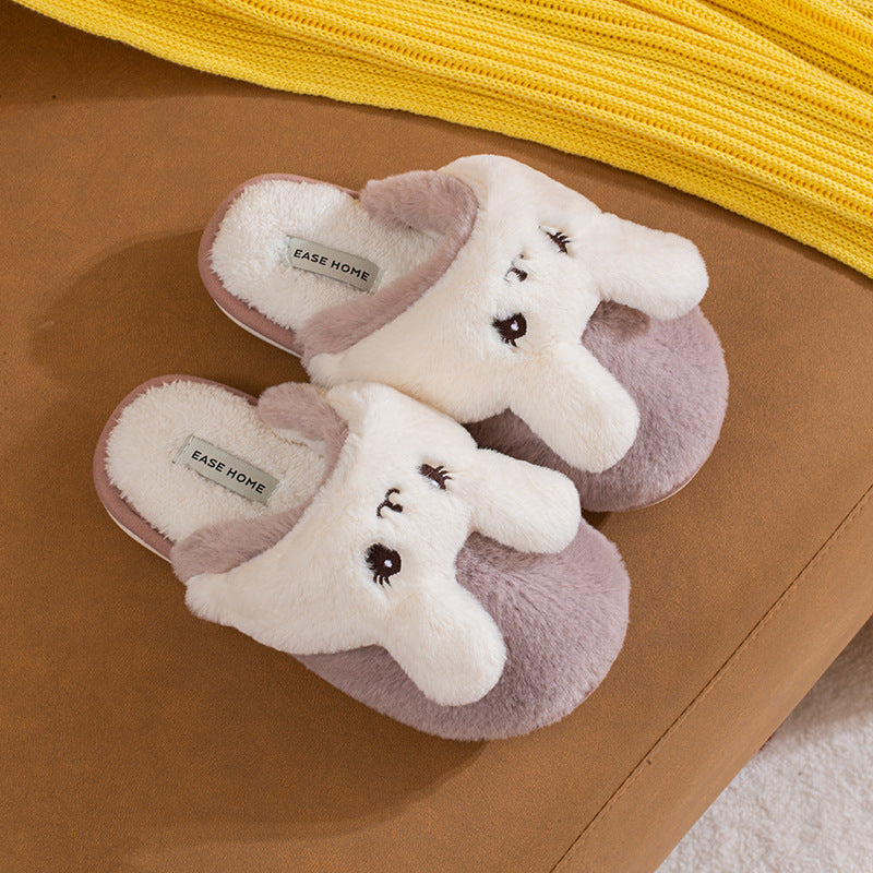 Keep Warm Cute Cartoon Home Indoor One Shoe And Two Slippers