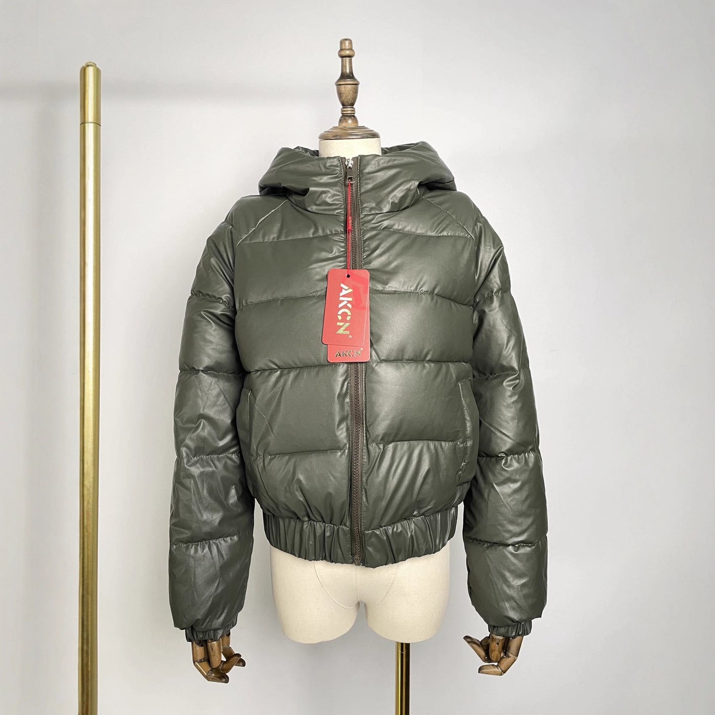 Hooded High Waist Ultra Short Cotton Jacket