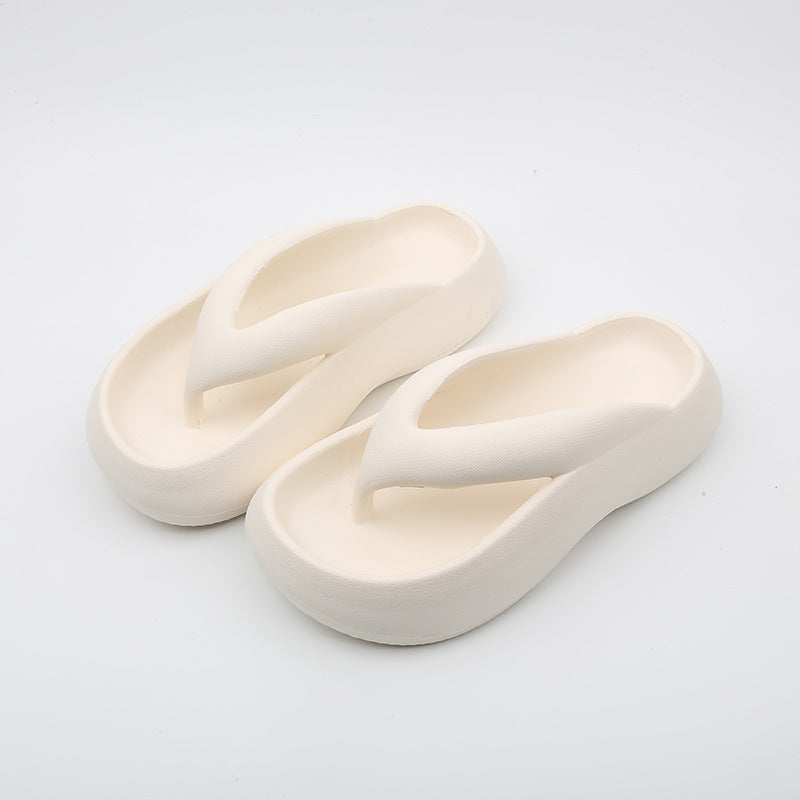Black And White Cat Flip Flops Women's Outer Wear Thick Bottom