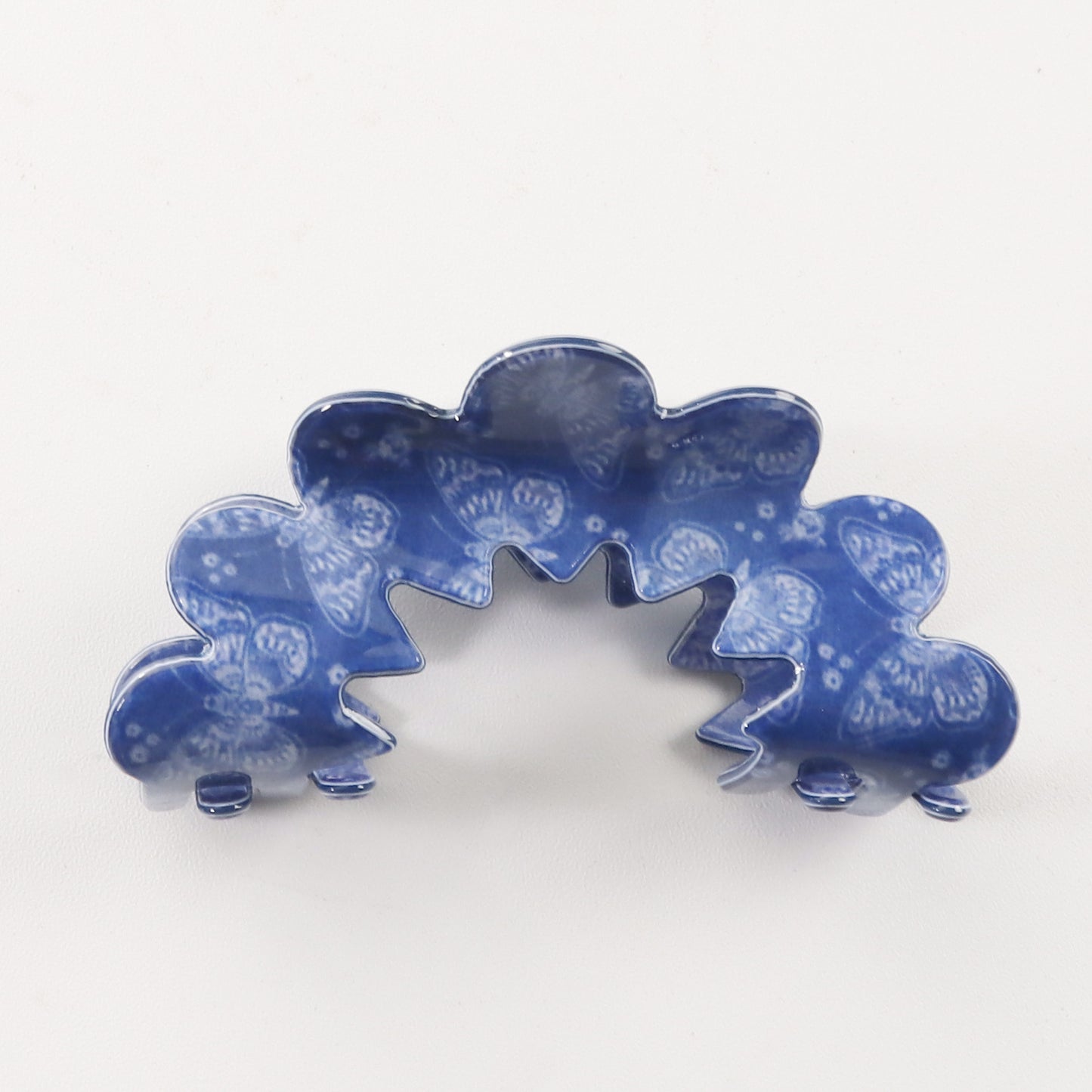 New Wave Grip Blue Series Pvc Barrettes Female Back Head