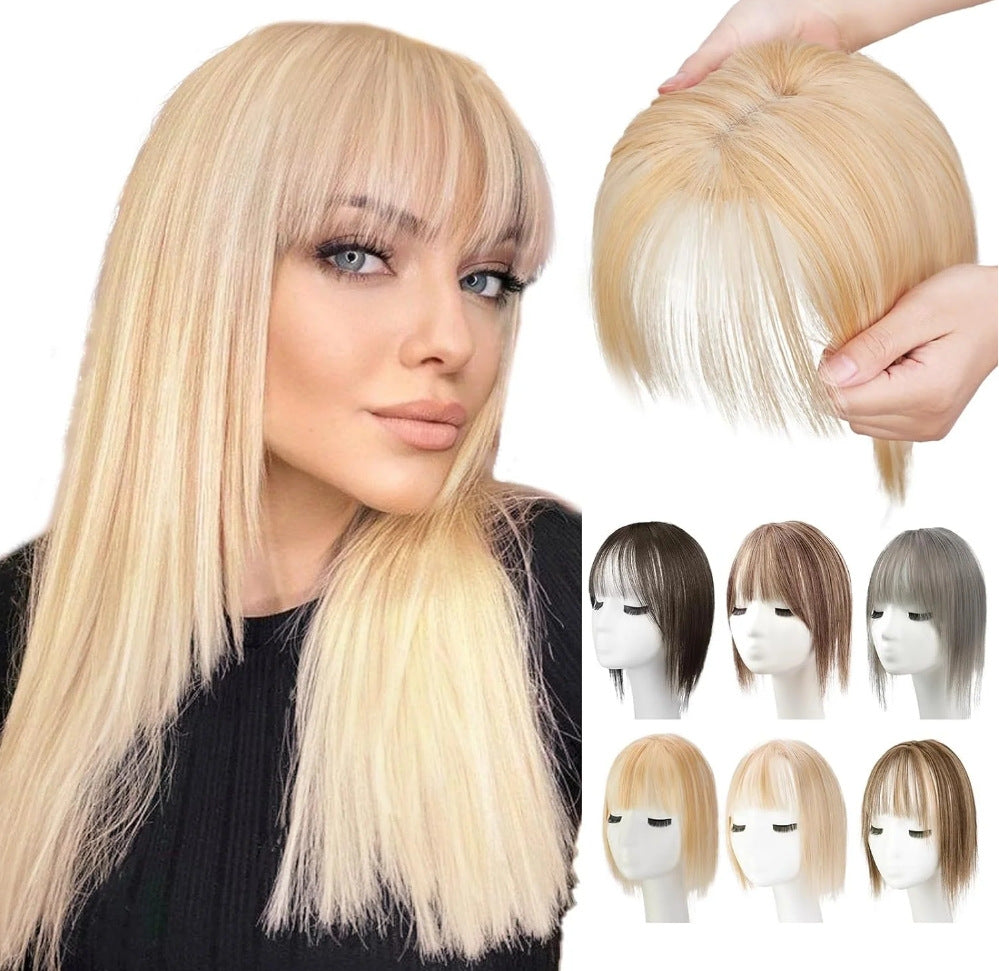 Wig Women's Natural Lightweight Breathable Cover Gray Hair Invisible