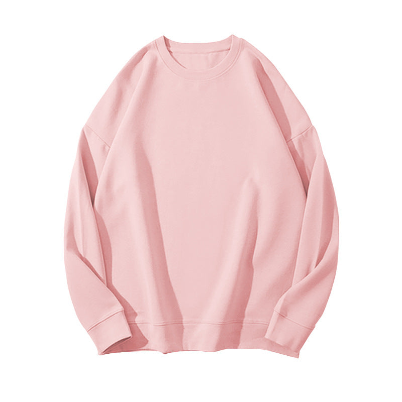 Dame Sweater i Ensfarvet med Pelsdetaljer