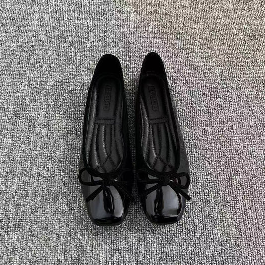 Flat Shoes Low-cut Patent Leather Fashion Mary Jane Shoes
