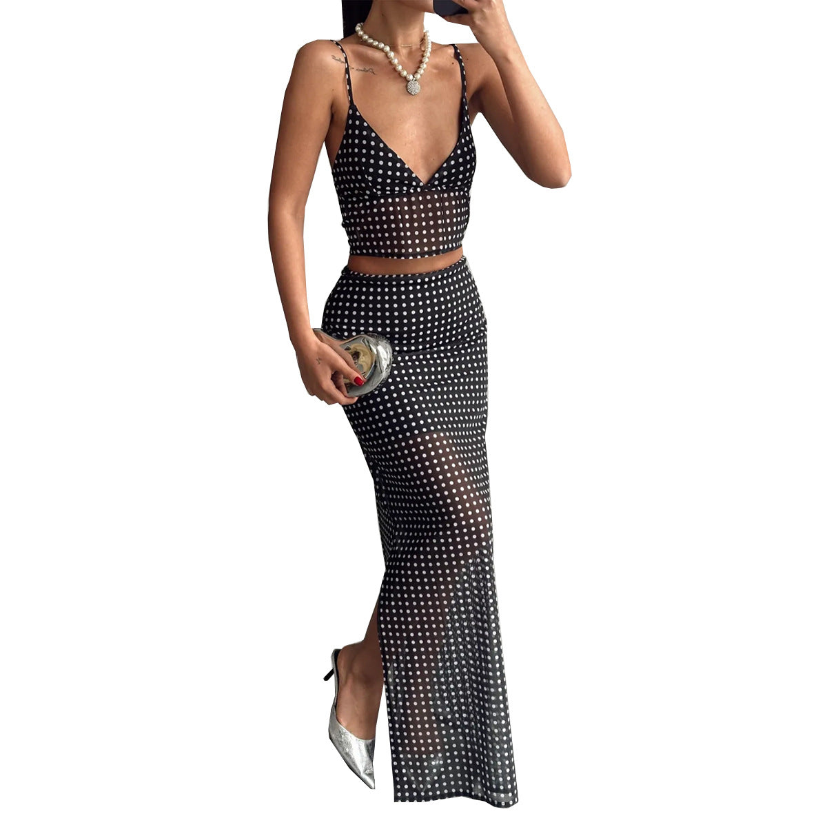 Stylish And Minimalist Design Womens Long Dress Set