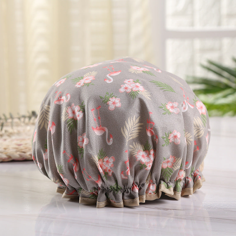 Double-layer Waterproof Shower Cap Disposable Hair