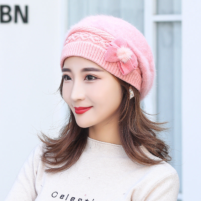 New Women's Winter Warm Fleece Knitted Hat