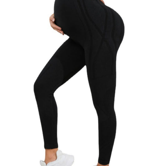 Ventebukser Forår Og Efterår Yderbeklædning Højtaljede Casual Dame Leggings