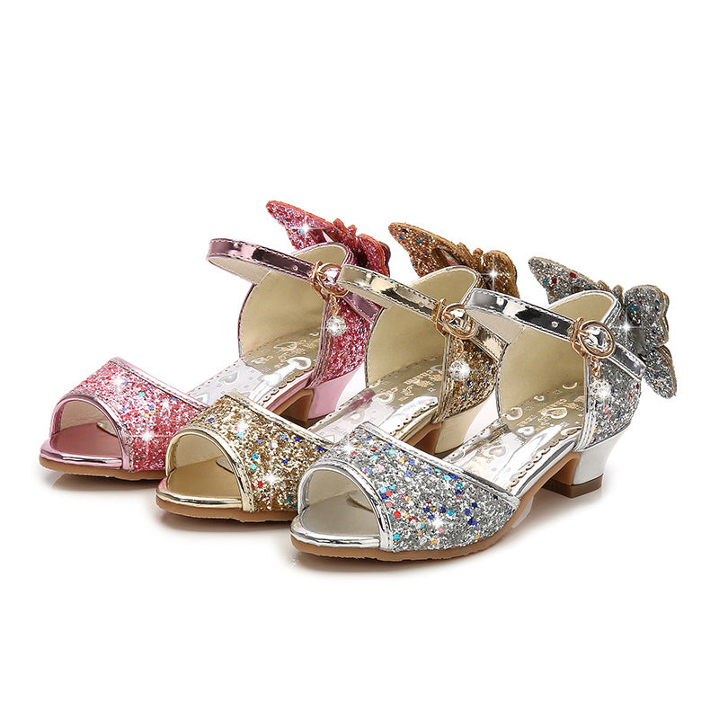 Children's Bow-knot Fish Mouth Sandals