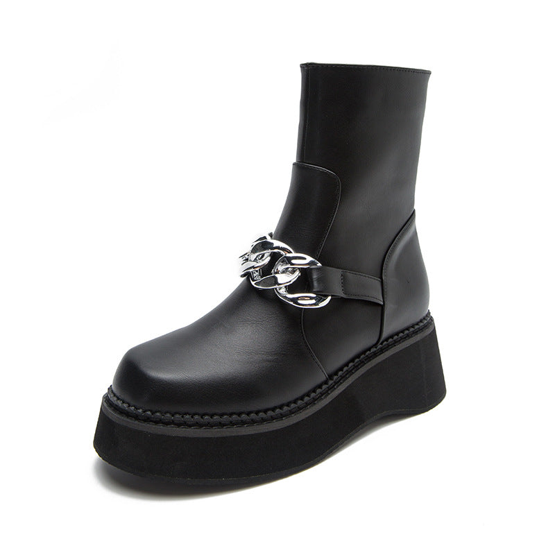 British Style Mid-tube Motorcycle Boots