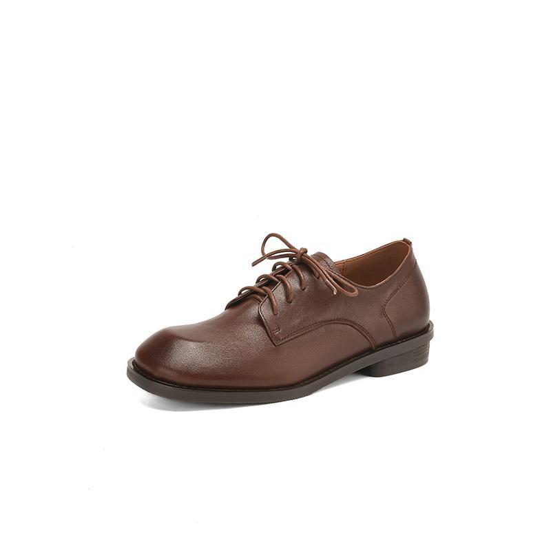 British Style Lace-up Leather Shoes
