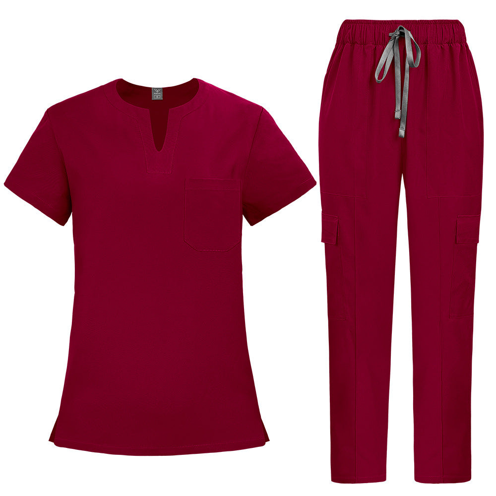 Simple Straight-cut Hand-washing Suit For Nurses