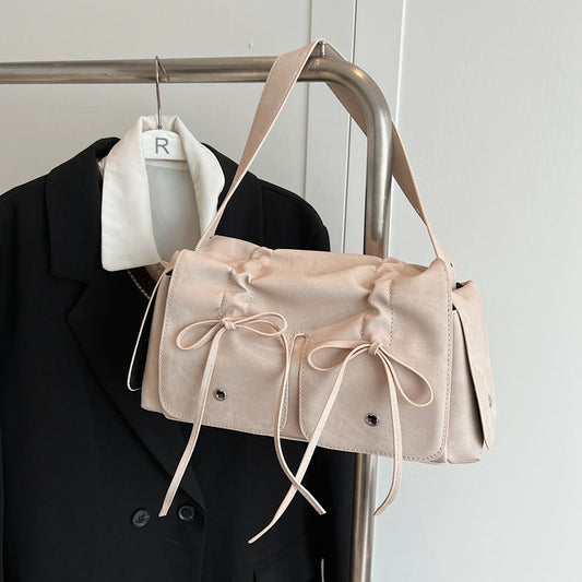 Square Bow Sewing Hand Messenger Bag