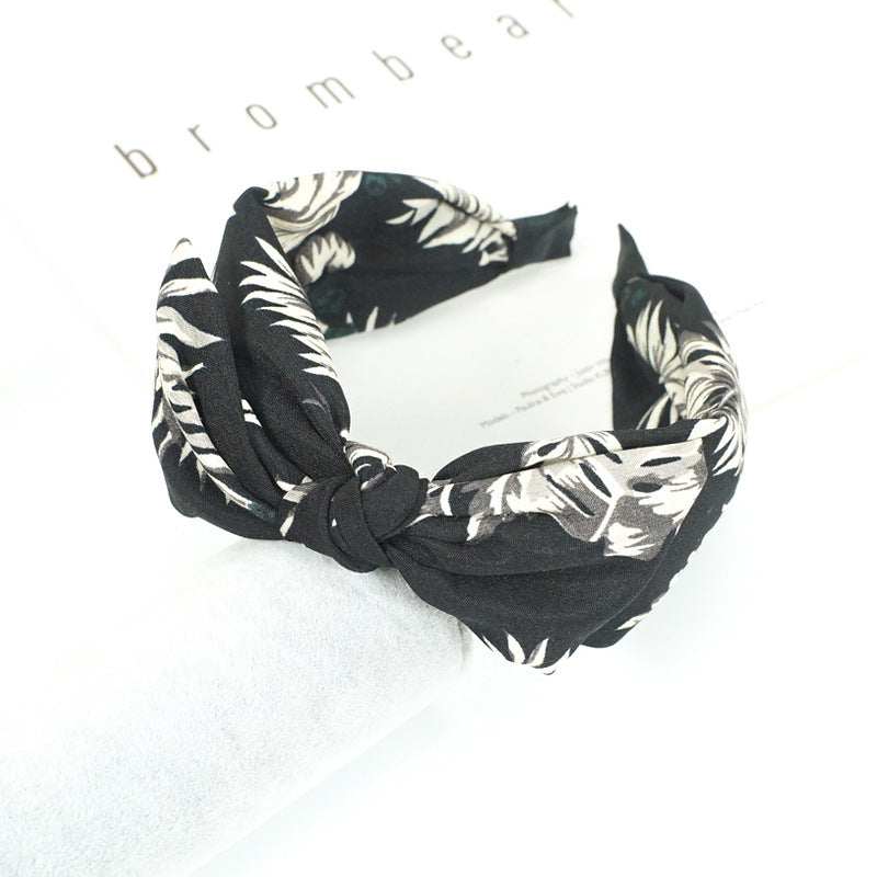 Creative Temperament Print Dark Headband Match Every Color