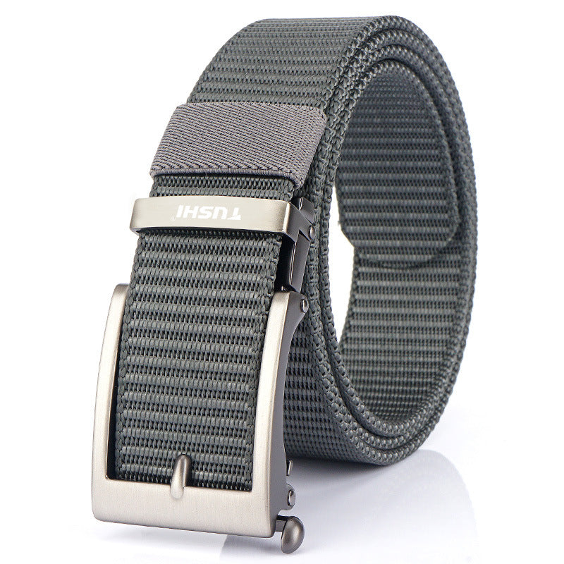 Men's Casual Fashion Automatic Buckle Canvas Belt