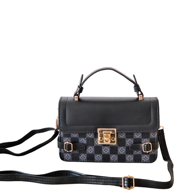 Behagelig Retro Lille Firkantet Mønster Etnisk Crossbody Taske