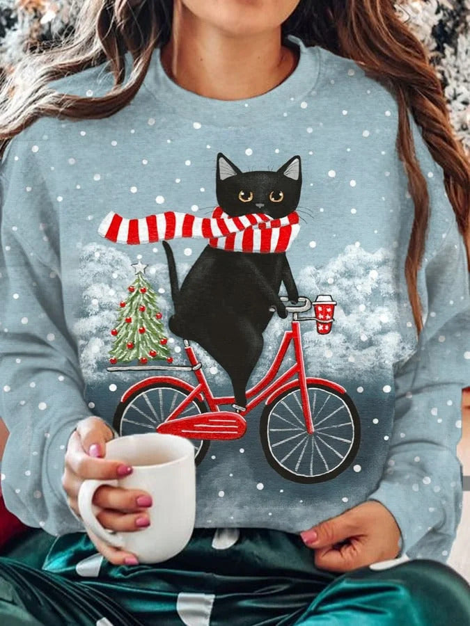 Women's Loose Casual Comfortable Versatile Daily Printing Sweater