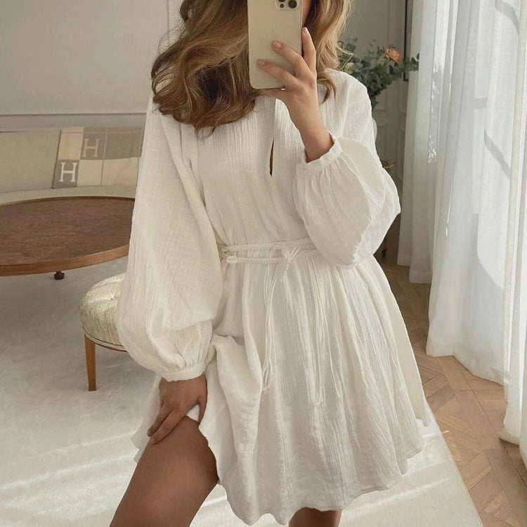 Stylish And Minimalist Long Sleeve Dress For Women