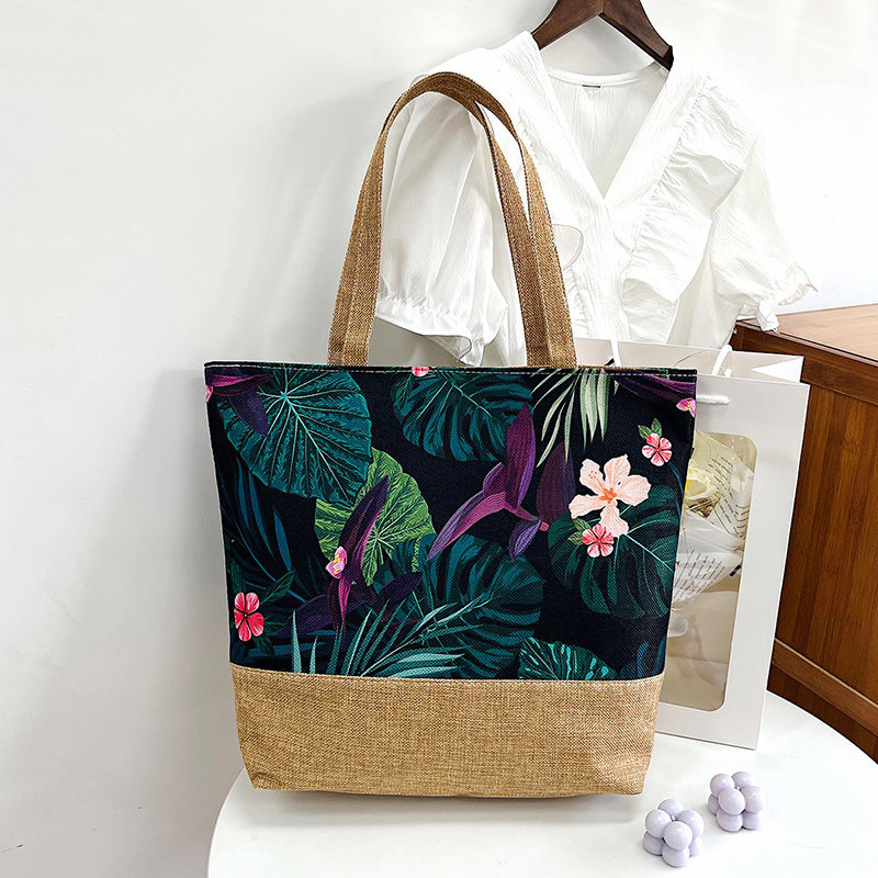 Women's Canvas Handbag Casual Simple Shoulder