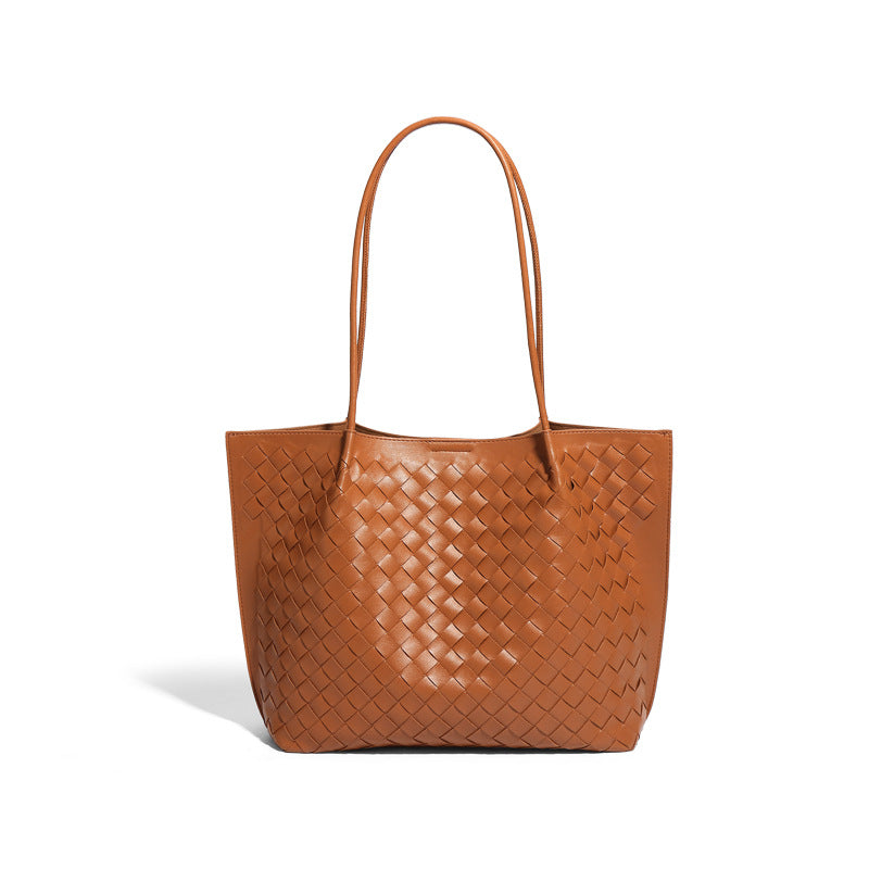 Solid Color Large Capacity Versatile Shoulder Bag For Women