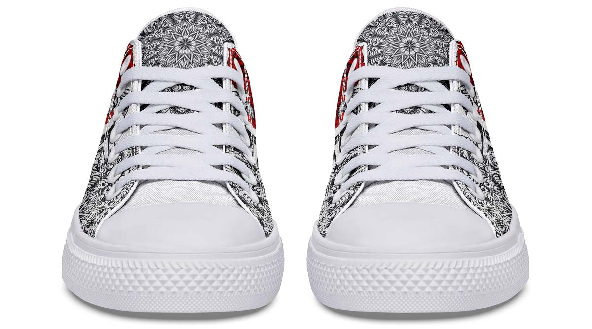 Fashion Print Couple Low-Top Canvas Shoes