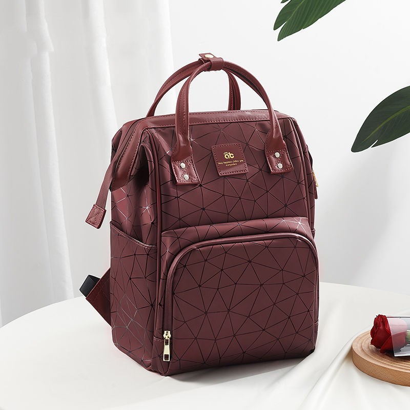 Mommy Bag Multifunktionel Mor og Baby Rygsæk Dobbelt Skulder Stor Kapacitet