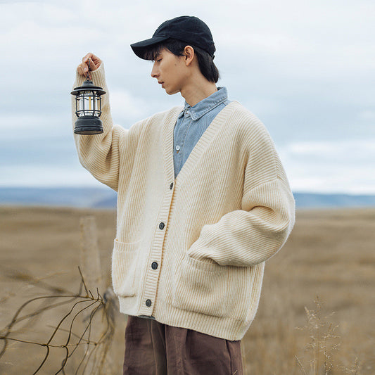 Men's Fashion Loose Chic Knitted Jacket