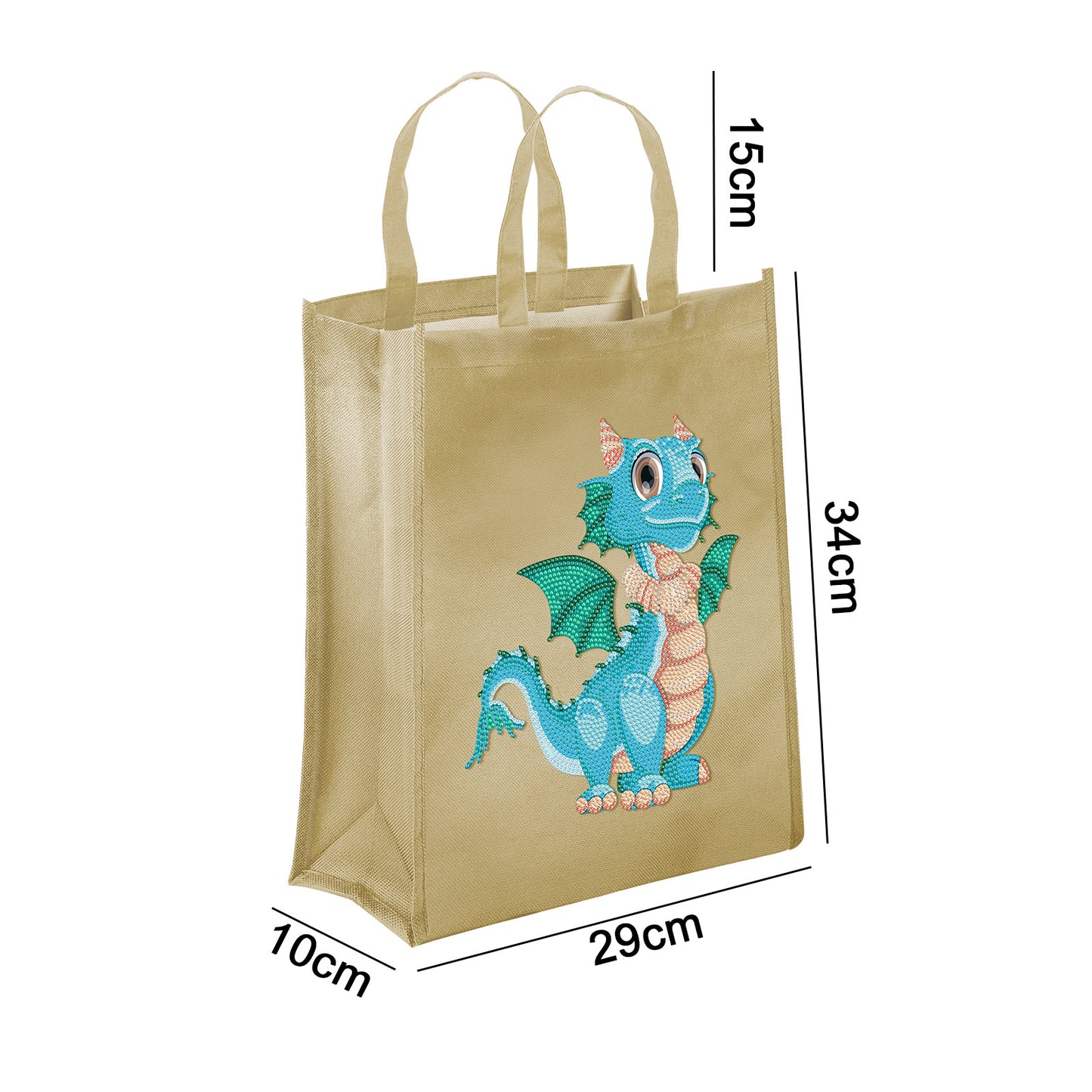 Diy Point Drill 5D Animal Flower Oxford Tote Bag