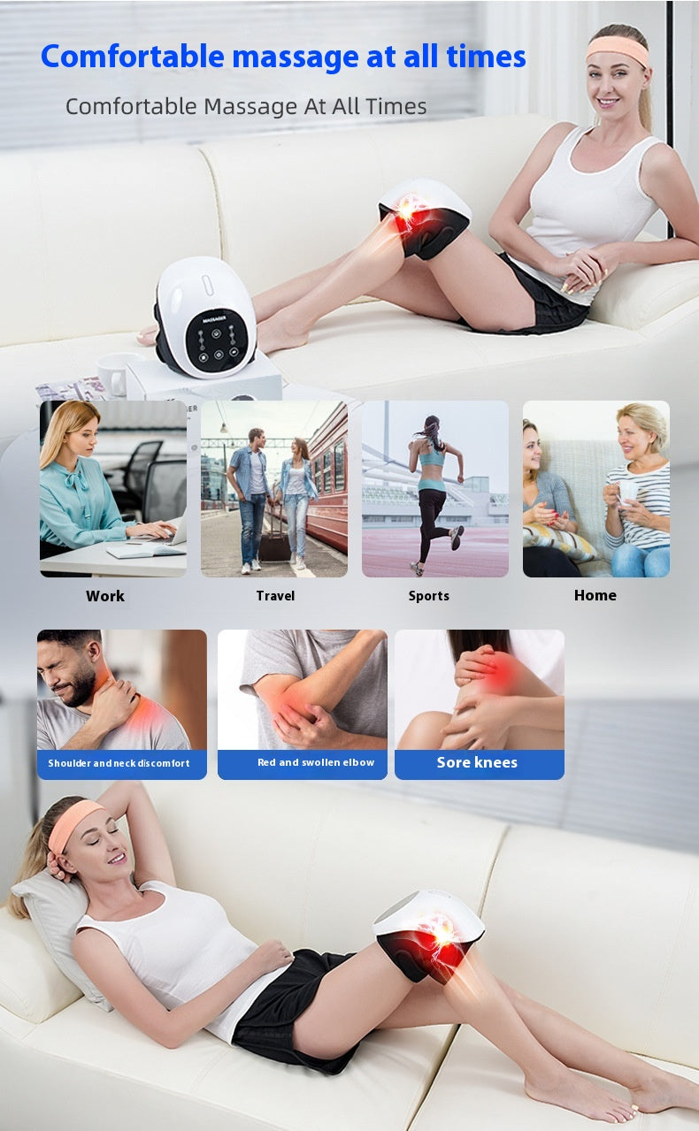 New Knee Massager Household Heating Red Light Vibration
