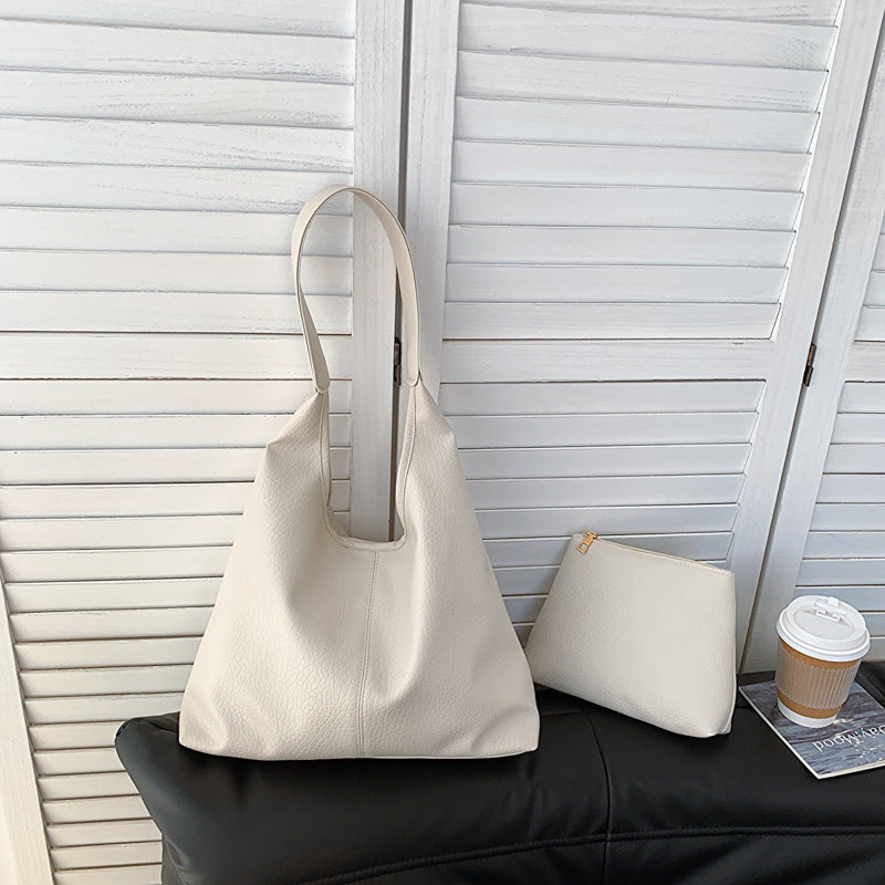 Large Capacity Soft Leather Bag Bag Women's All-match Shoulder