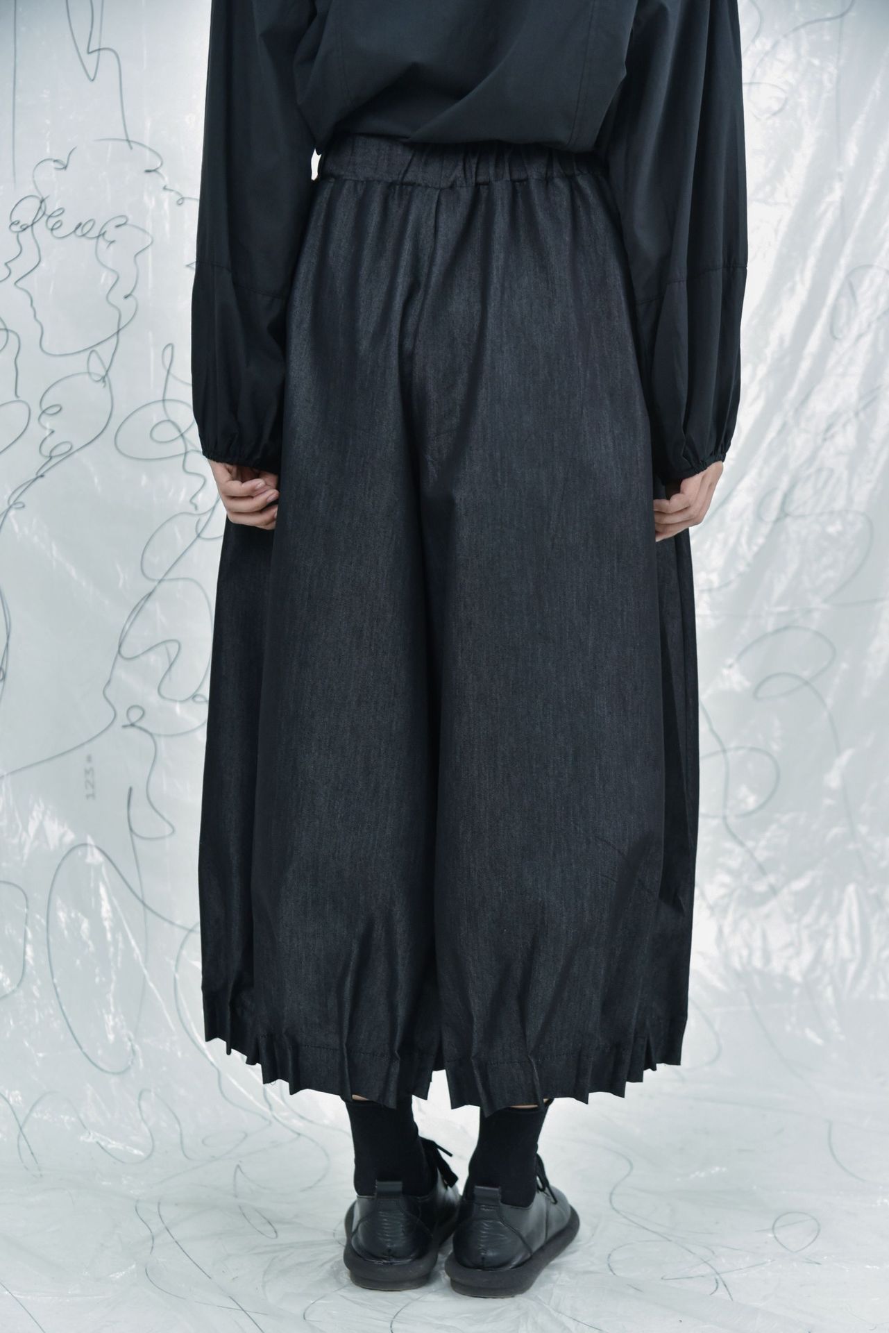 Thin Trousers Pleated All-matching Artistic Janpanese