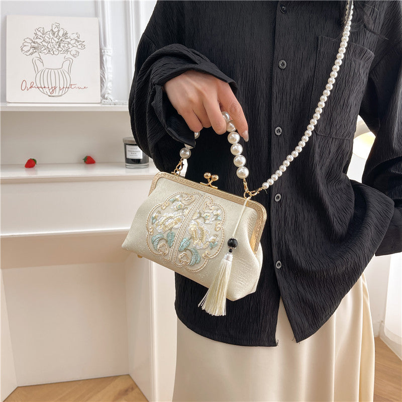 Embroidered Chinese-style Handbag Women's Bag Shoulder And Crossbody