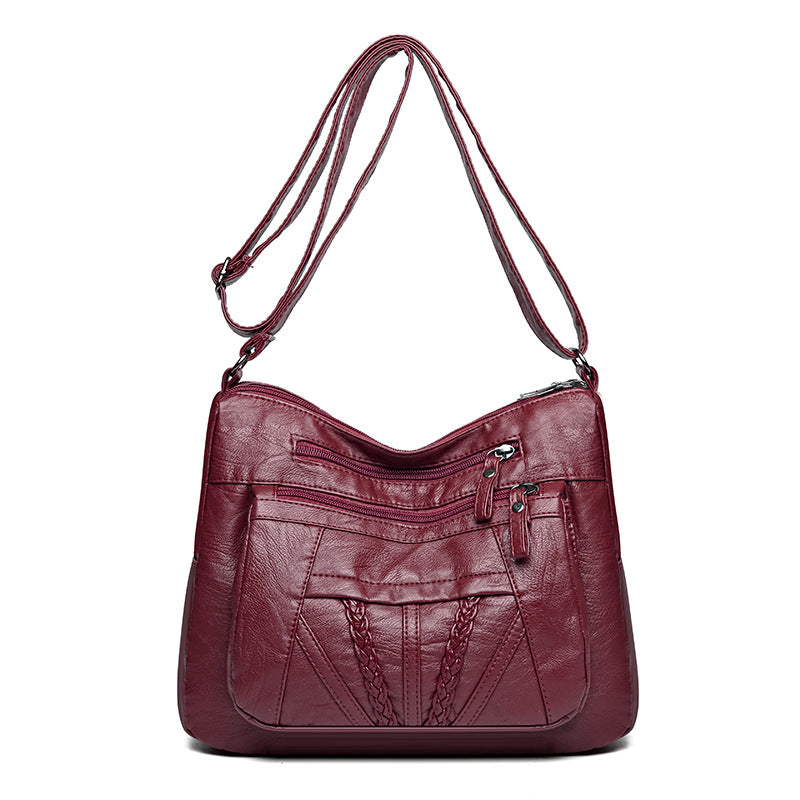 Elegant Enkel Mode Enkeltsidet Crossbody Alsidig Afslappet Dame Taske