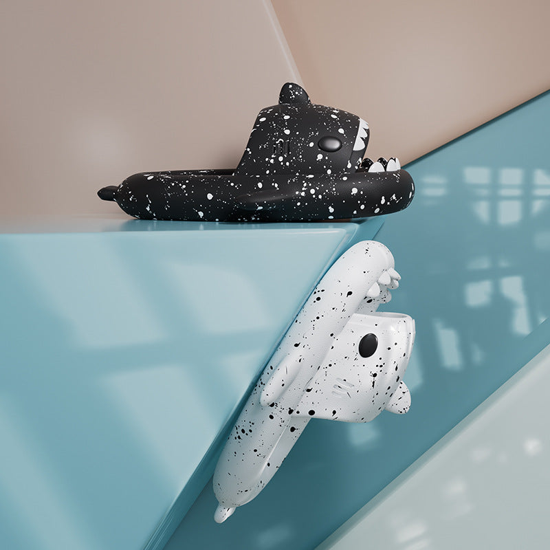 Limited Shark Slippers Non-slip Thick Bottom Shit Feeling Couple