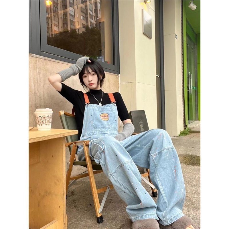 Milk Fashion Brand Straight One-piece Trousers