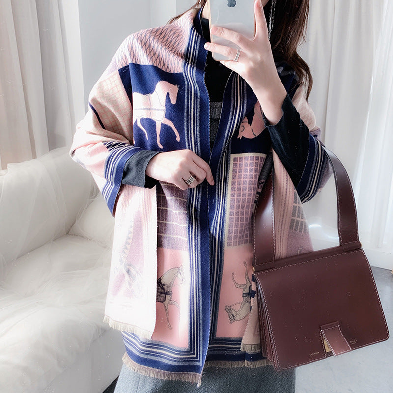 Women's Double Face Cashmere Scarf