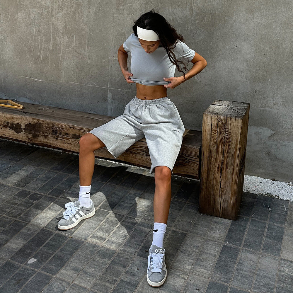 Women's European And American-style Cotton Capri Shorts