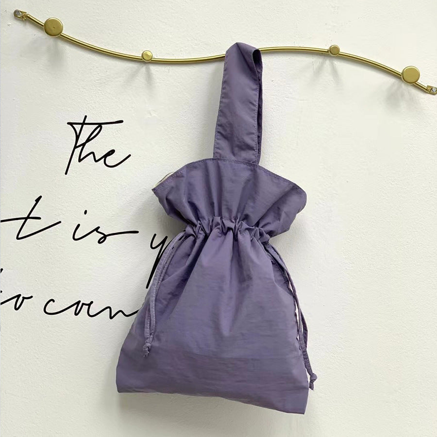 Women's Fashion Casual Simple Nylon Cloth Bucket Bag
