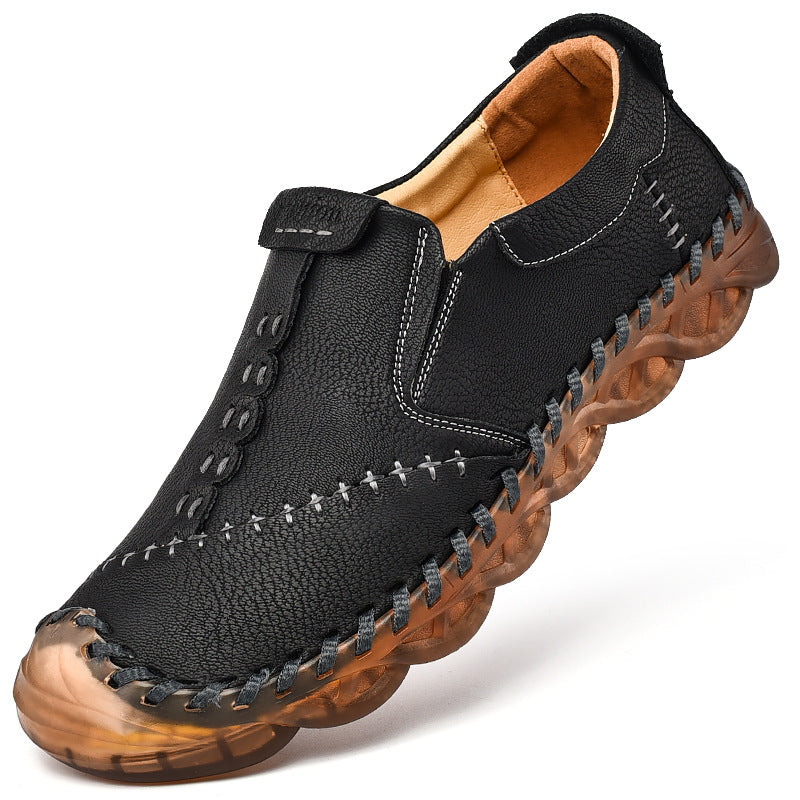 Men's Handmade Casual Breathable Leather Shoes
