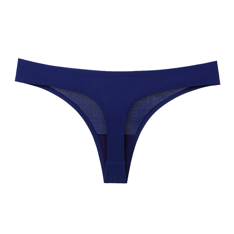 Ice Silk Seamless Thong Women's Pure Desire Style European And American