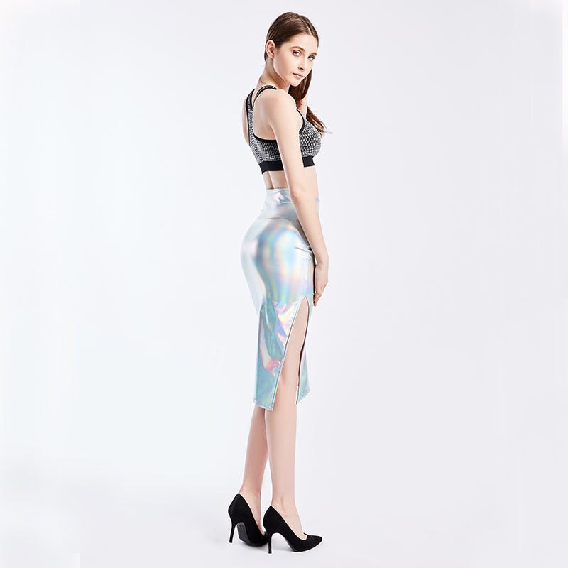 Hip Skirt All-match Tutu Split Middle Women