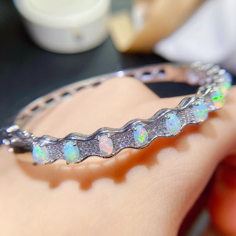 Fashionable And Unique Natural Opal Bracelet